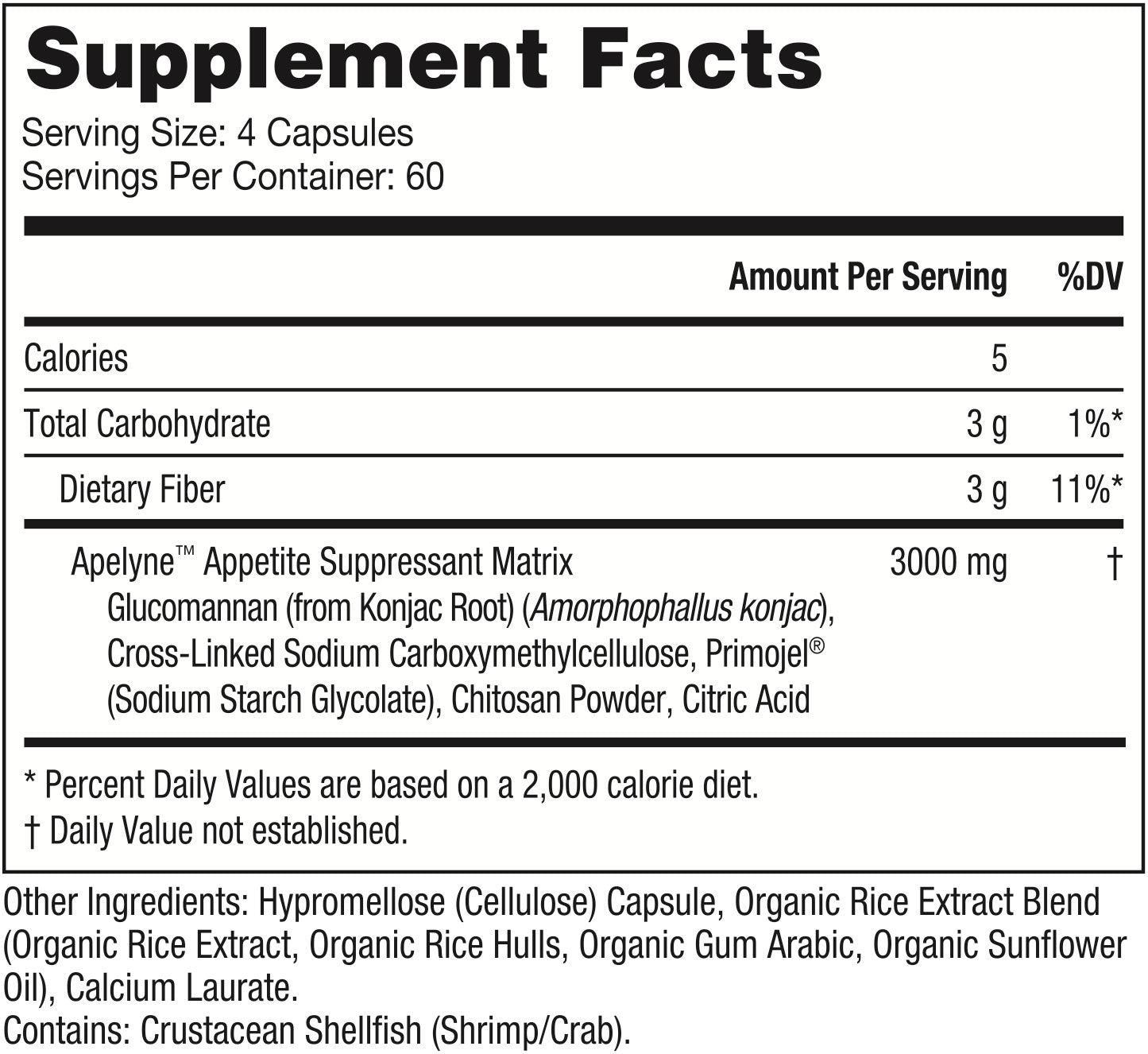 60 Servings Supplement Facts