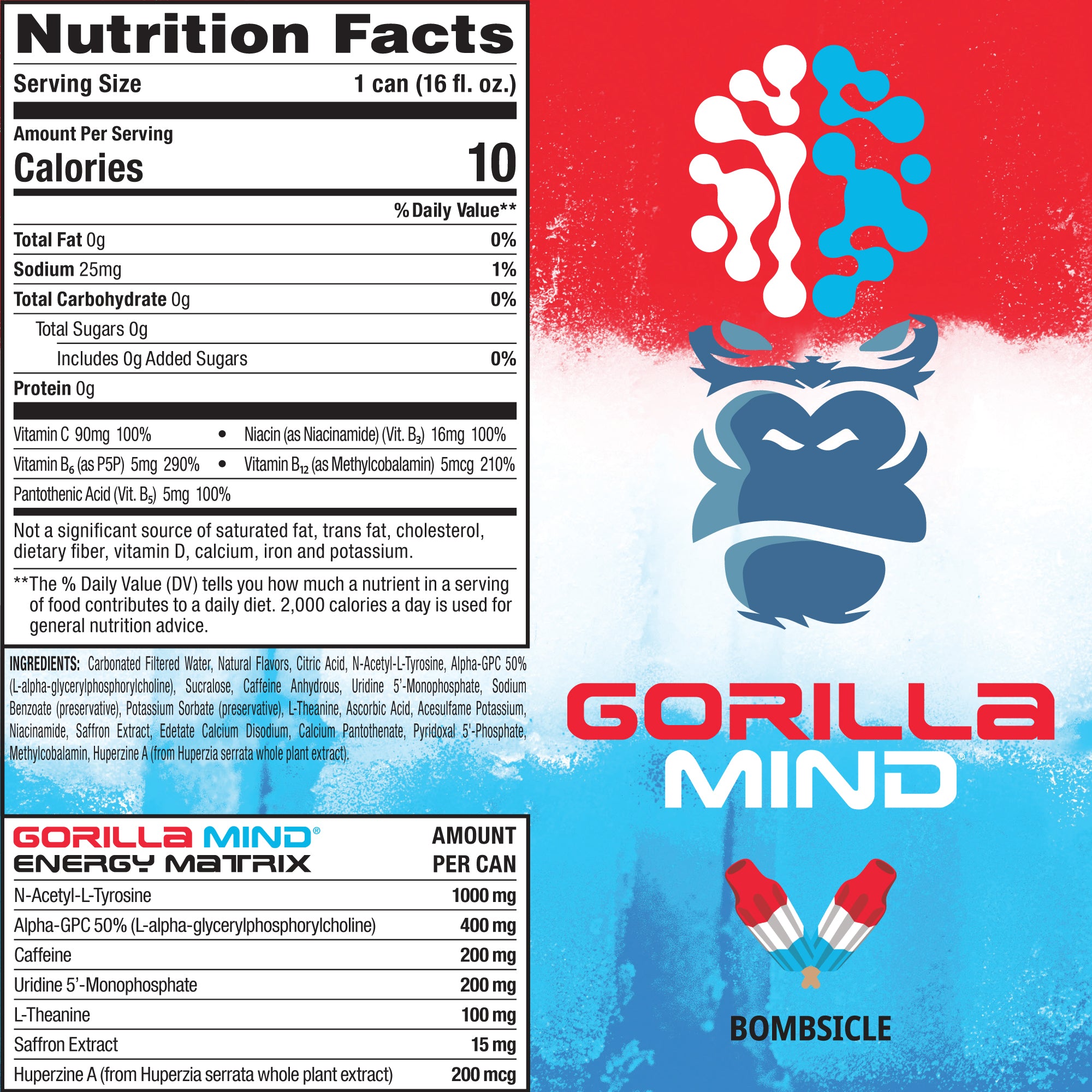 Bombsicle Nutrition Facts