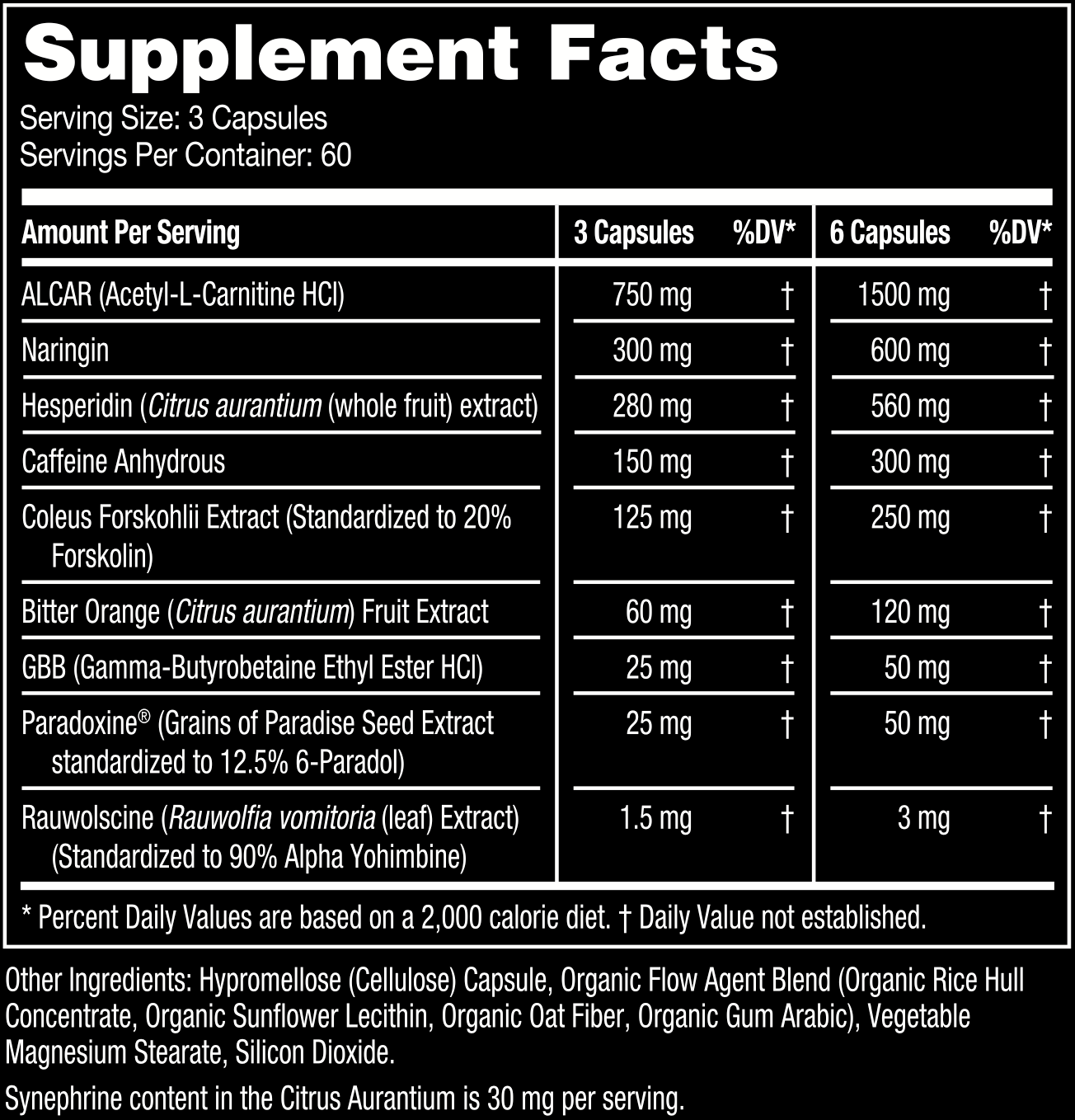 60 Servings Supplement Facts