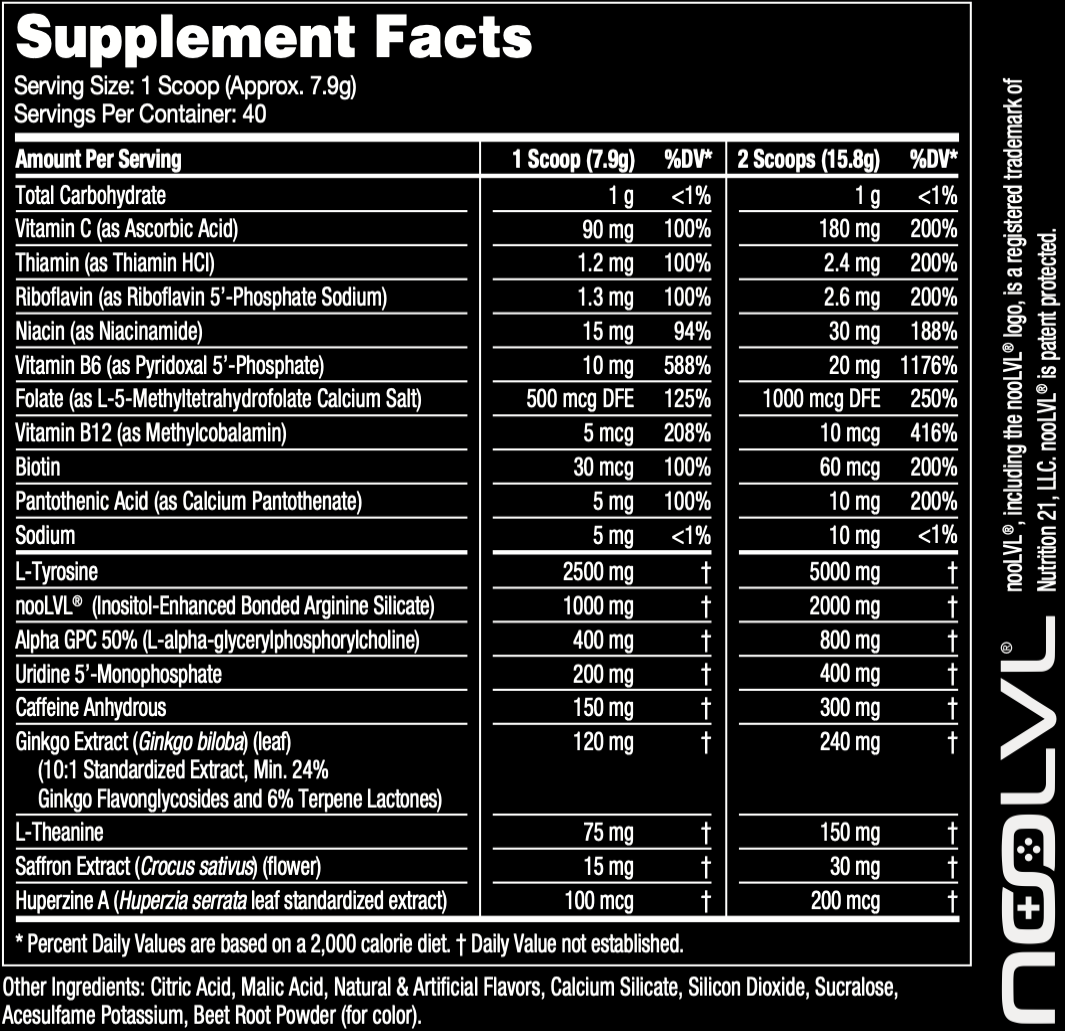 Rainbow Sherbet Supplement Facts