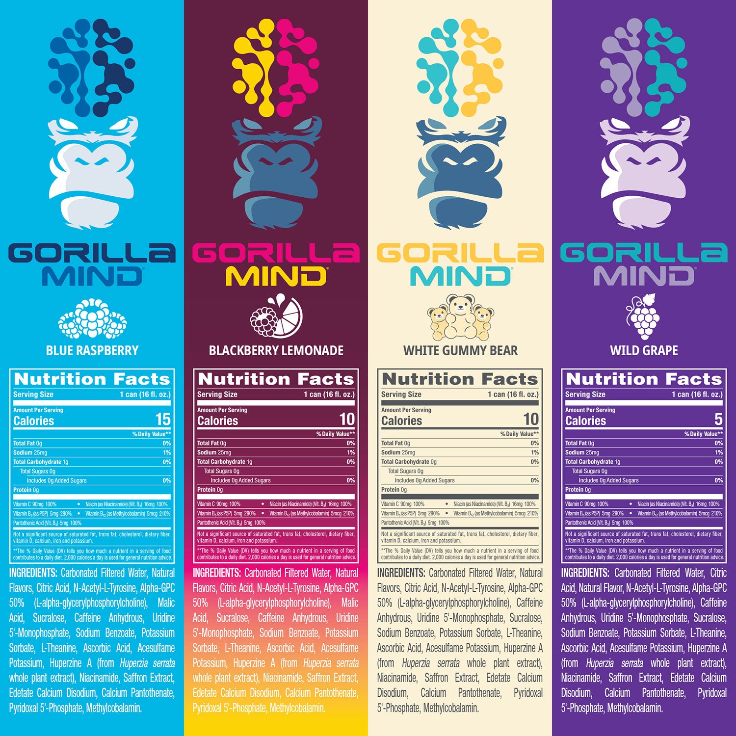 Variety Pack #1 Nutrition Facts
