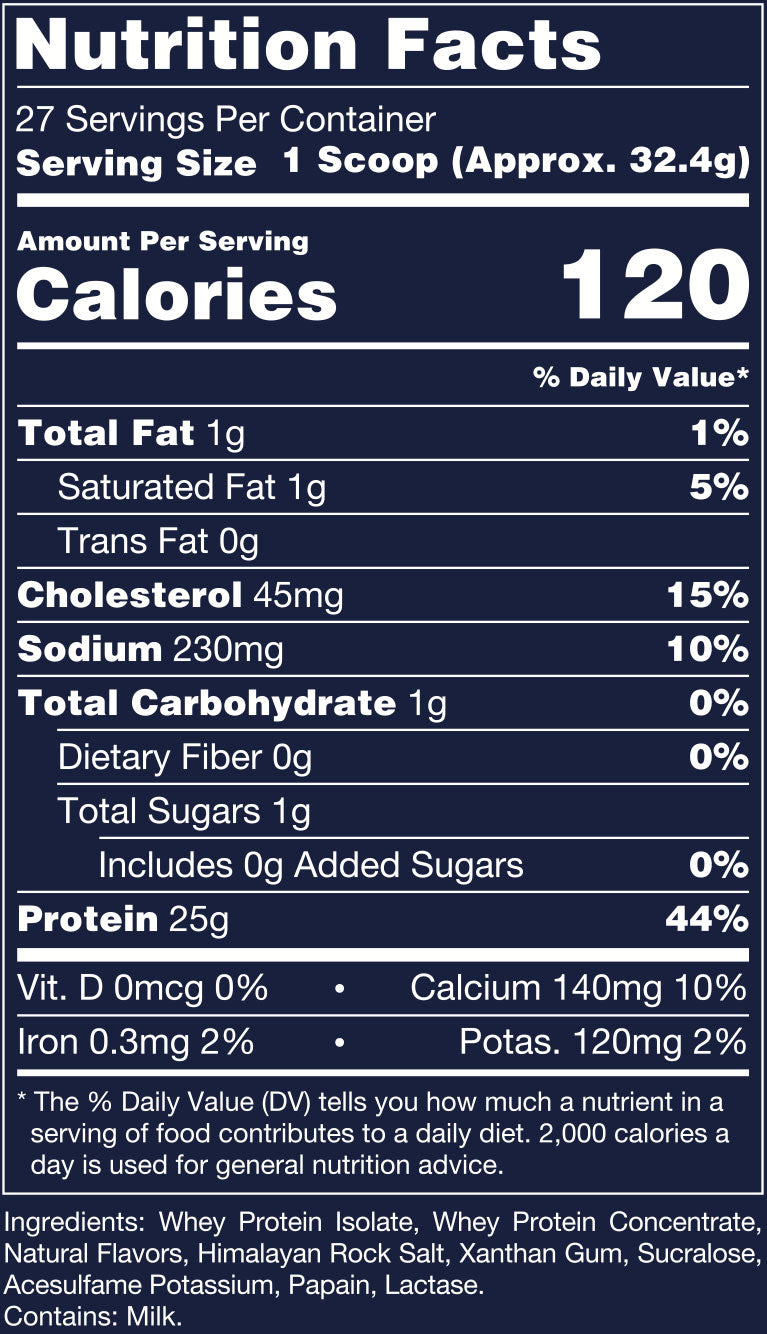 Vanilla Ice Cream / 27 Servings Nutrition Facts