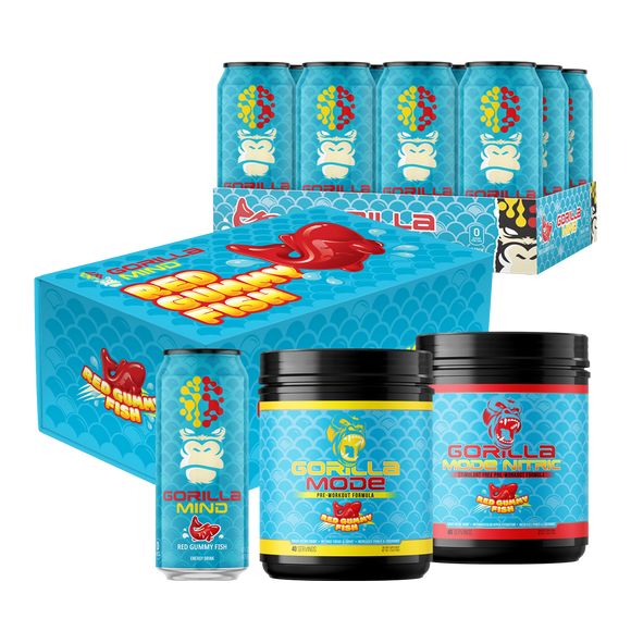 Red Gummy Fish Launch Box