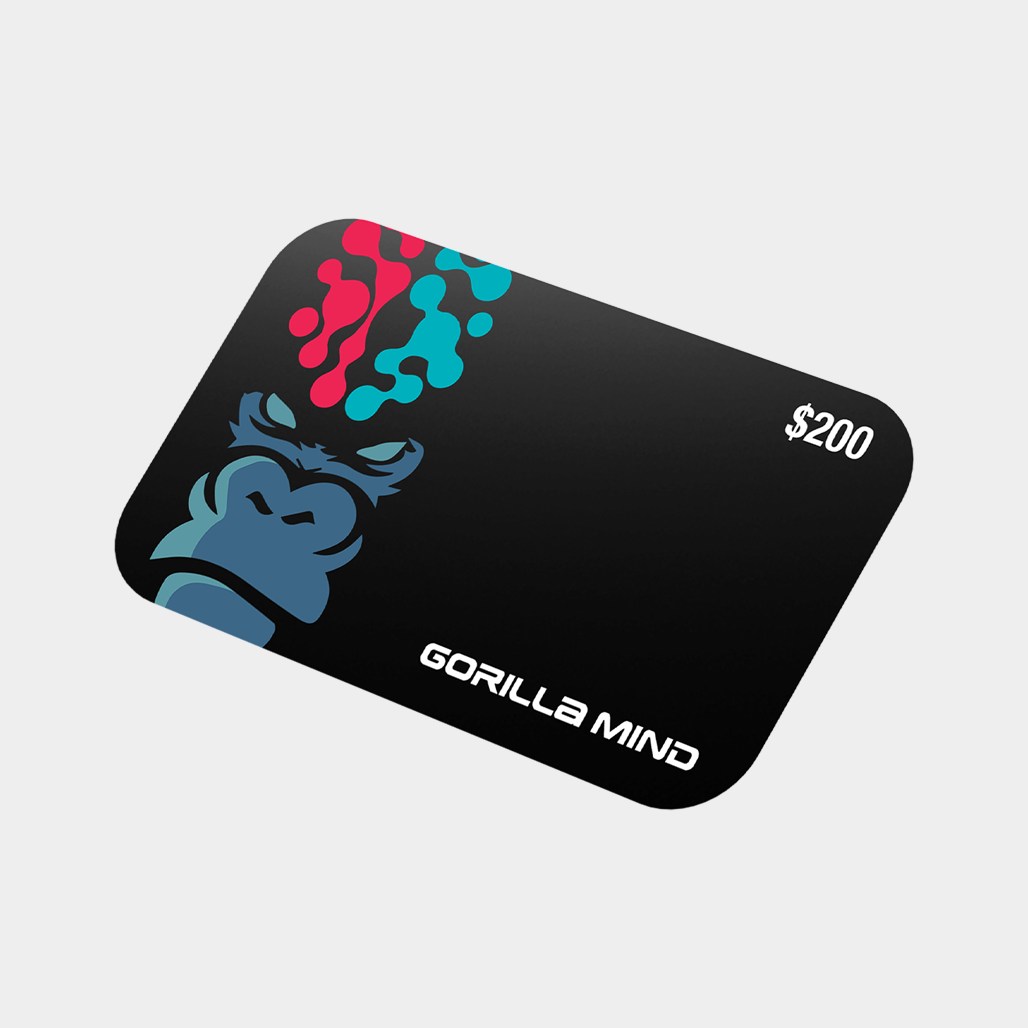 Gorilla Mind digital gift card, $200 value