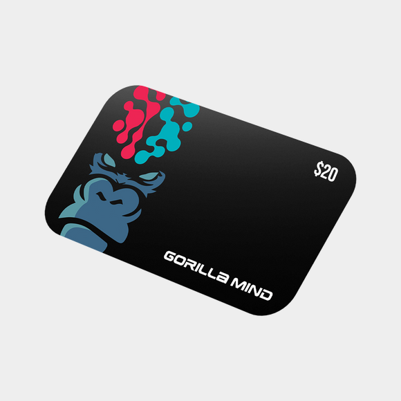 Gorilla Mind digital gift card, $20 value