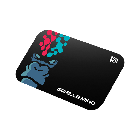 Gorilla Mind digital gift card, $20 value