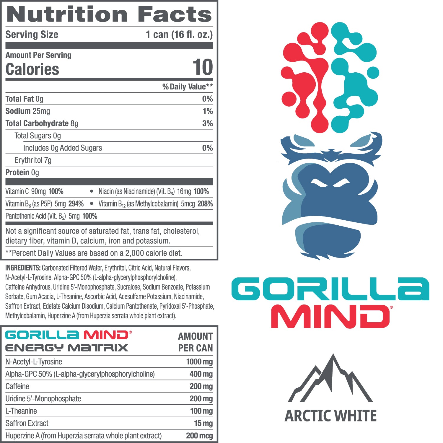 Arctic White Nutrition Facts