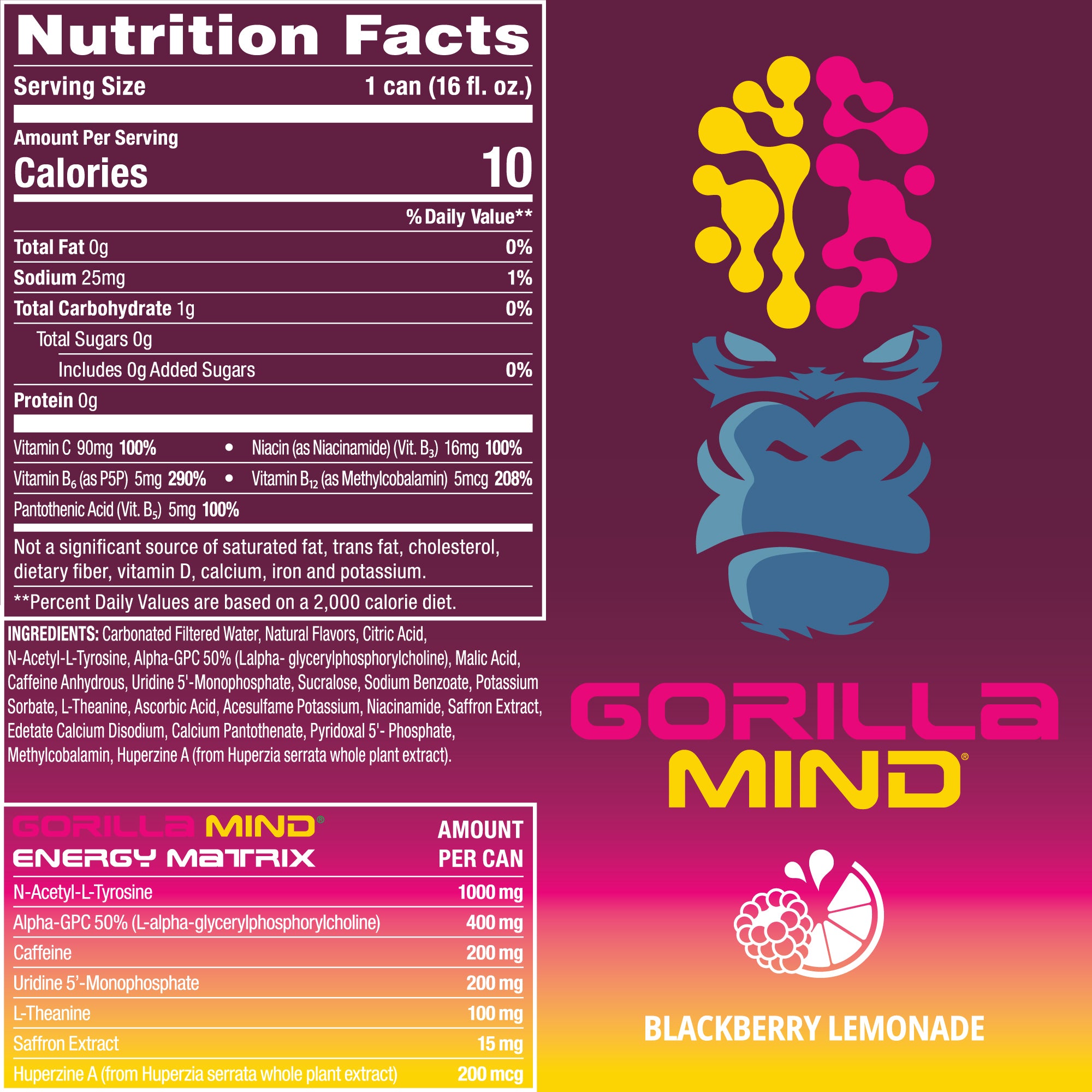 Blackberry Lemonade Nutrition Facts