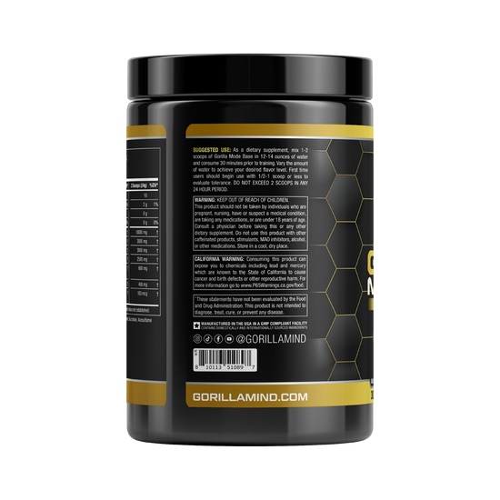 Gorilla Mode Base PreWorkout Gorilla Mind