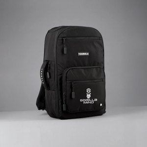 Gorilla Mind black backpack product shot