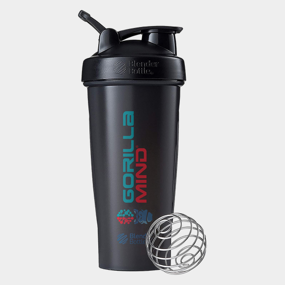 Gorilla Mind BlenderBottle Classic 28oz, Black