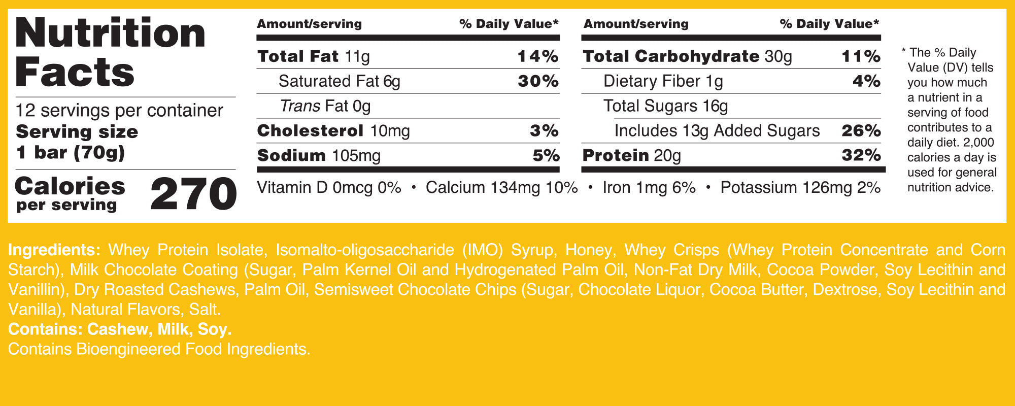Cookie Dough Nutrition Facts