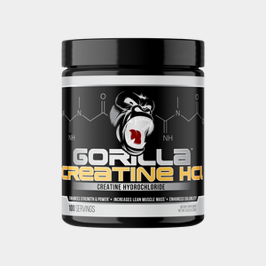 Gorilla Mind Creatine HCl supplement bottle, hero product shot