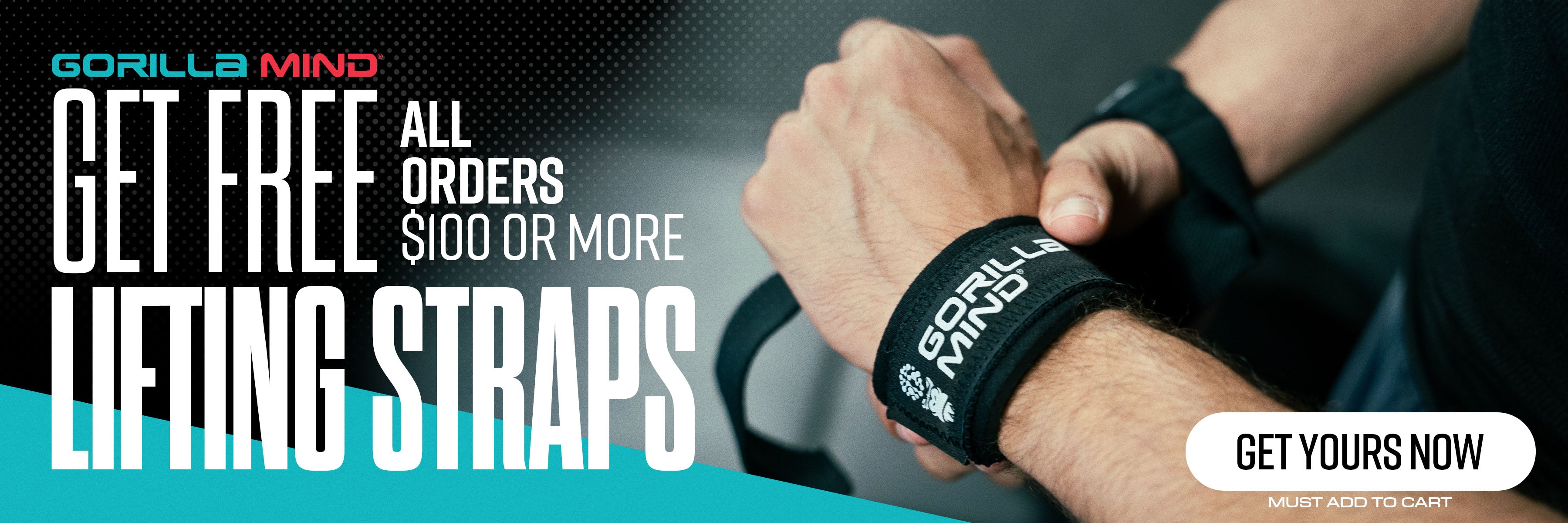 Gorilla Mind Free Lifting Straps On Orders Over $100 Sale.