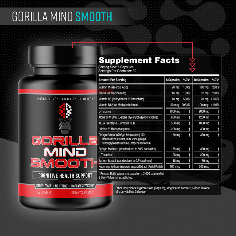 Gorilla Mind Smooth Cognitive Supplement | Gorilla Mind