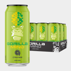 Gorilla Mind Energy Drink case, Citrus Rain flavor