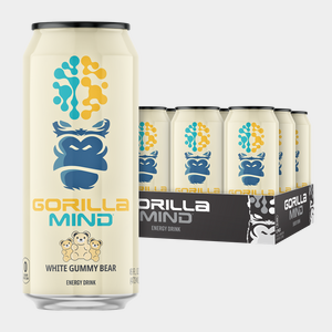 Gorilla Mind Energy Drink case, White Gummy Bear flavor