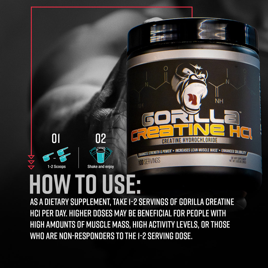 Gorilla Mind Creatine HCl | Gorilla Mind