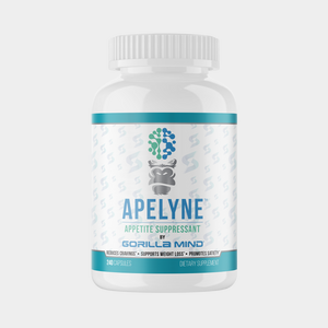 Gorilla Mind Apelyne supplement bottle, hero product shot