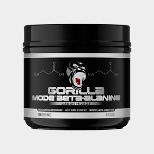 Gorilla Mind Beta-Alanine supplement bottle, hero product shot