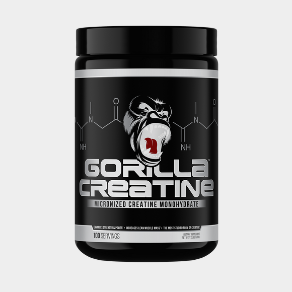 Gorilla Mind Creatine Monohydrate powder, hero product shot