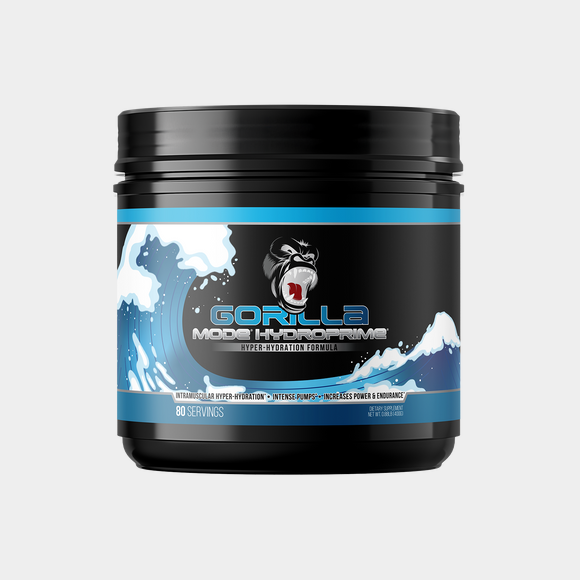 Gorilla Mode HydroPrime Glycerol supplement bottle, hero product shot