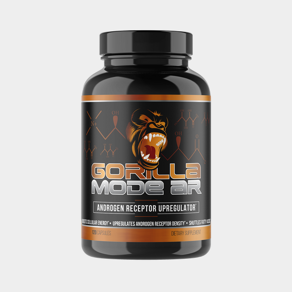 Gorilla Mode AR supplement bottle, hero product shot