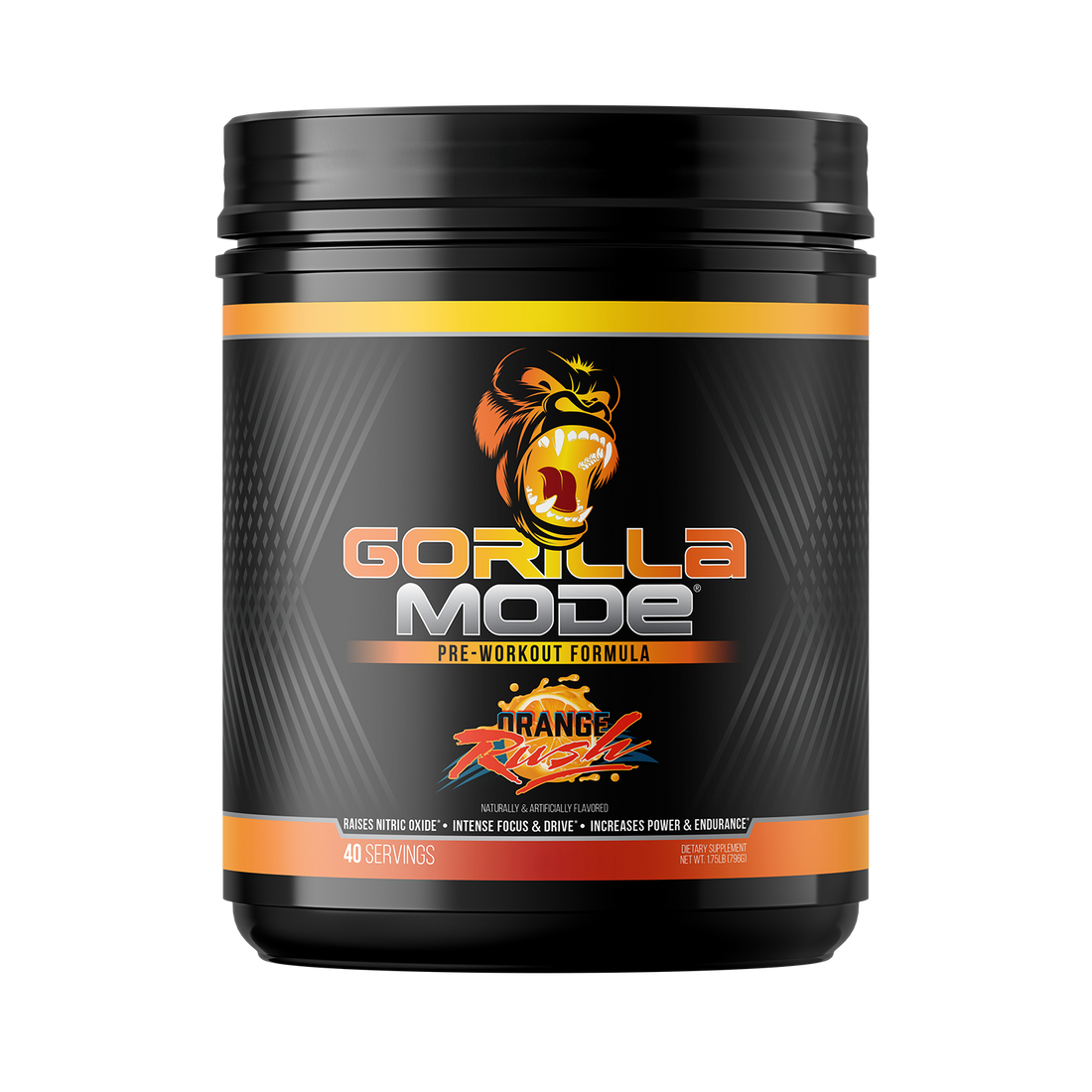 Gorilla Mode pre-workout, Orange Rush flavor