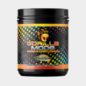 Gorilla Mode pre-workout, Rainbow Sherbet flavor