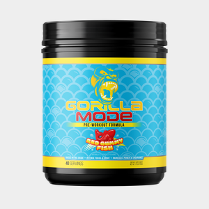 Gorilla Mode pre-workout, Red Gummy Fish flavor