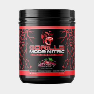 Gorilla Mode Nitric pre-workout, Cherry Blackout flavor