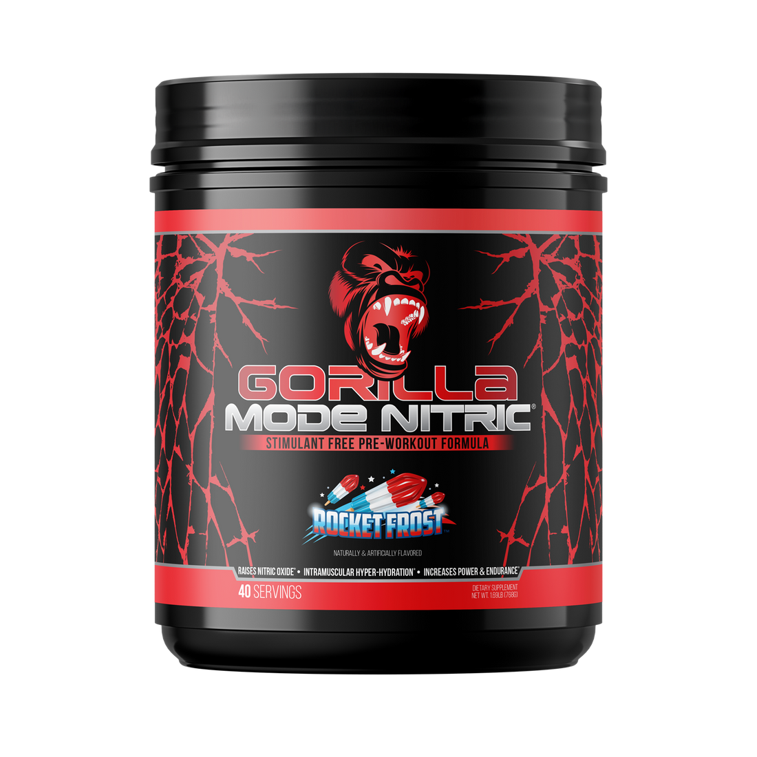 Gorilla Mode Nitric pre-workout, Rocket Frost flavor
