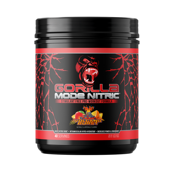 Gorilla Mode Nitric pre-workout, Volcano Burst flavor