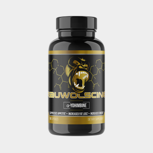 Gorilla Mind Rauwolscine supplement bottle, hero product shot