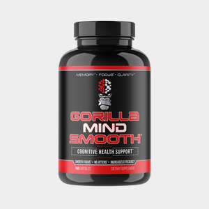 Gorilla Mind Smooth supplement bottle, hero product shot