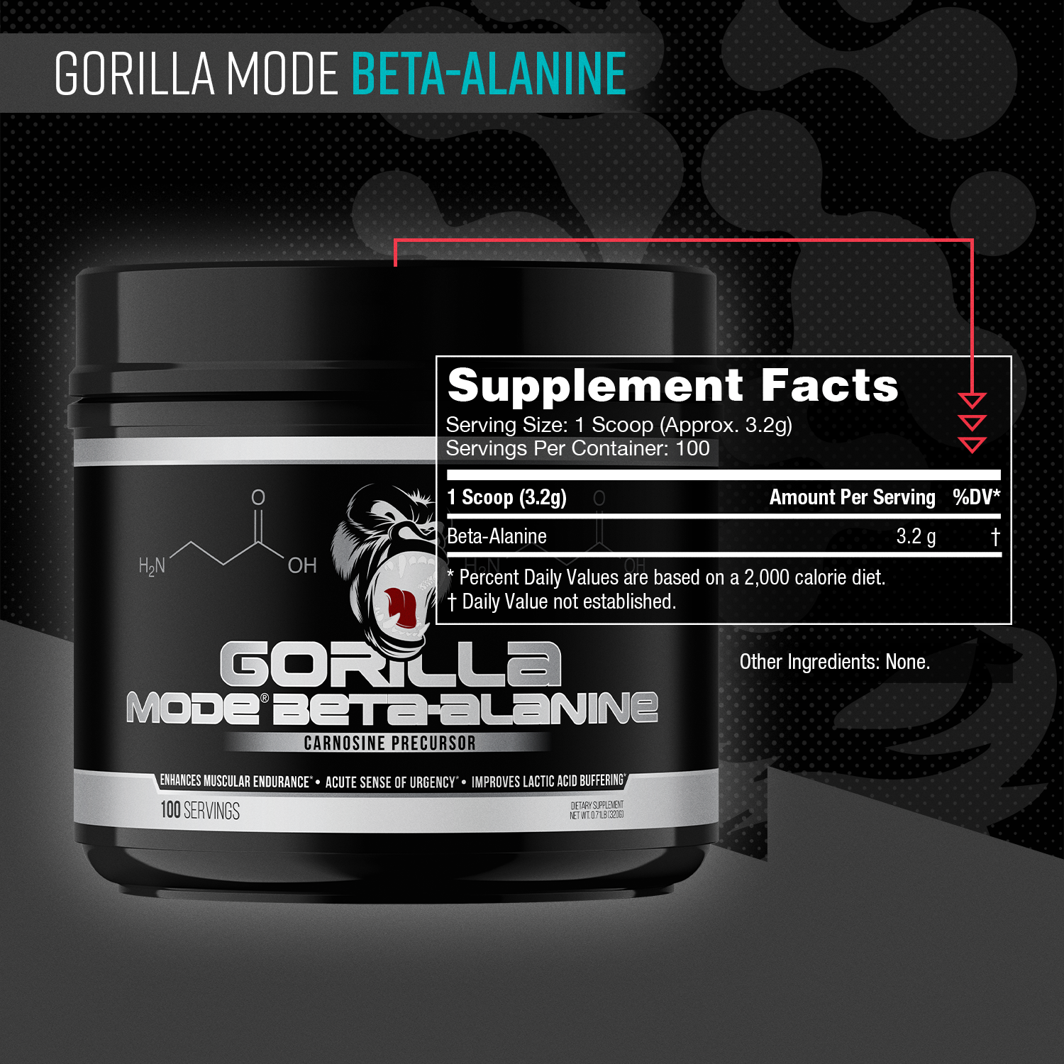 Beta-Alanine Supplement | Gorilla Mind
