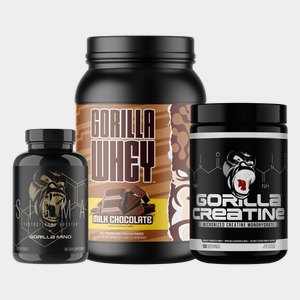 Gorilla Mind male performance stack bundle: Sigma, Gorilla Mode Protein, and Creatine