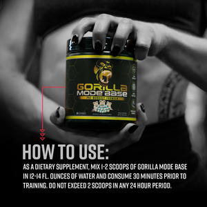 Gorilla Mode Base pre-workout how to use directions