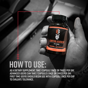Gorilla Mind Cortisol Blocker how to use directions