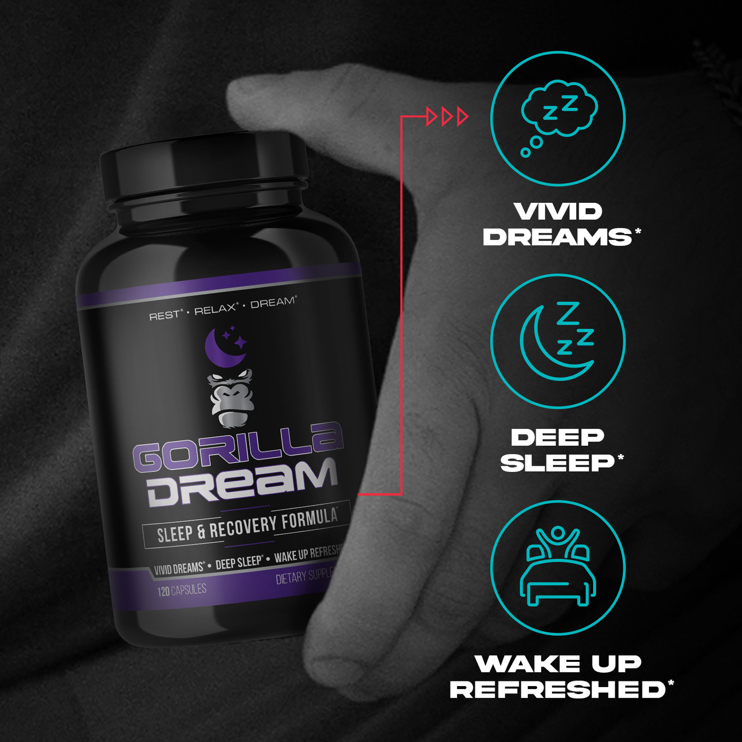 cjc-1295 ipamorelin vivid dreams sleep Holistic MD Lucid Deep - Mugwort Herb 5 htp Mucuna Pruriens Choline Supplements BEAM Dream Sleep Powder