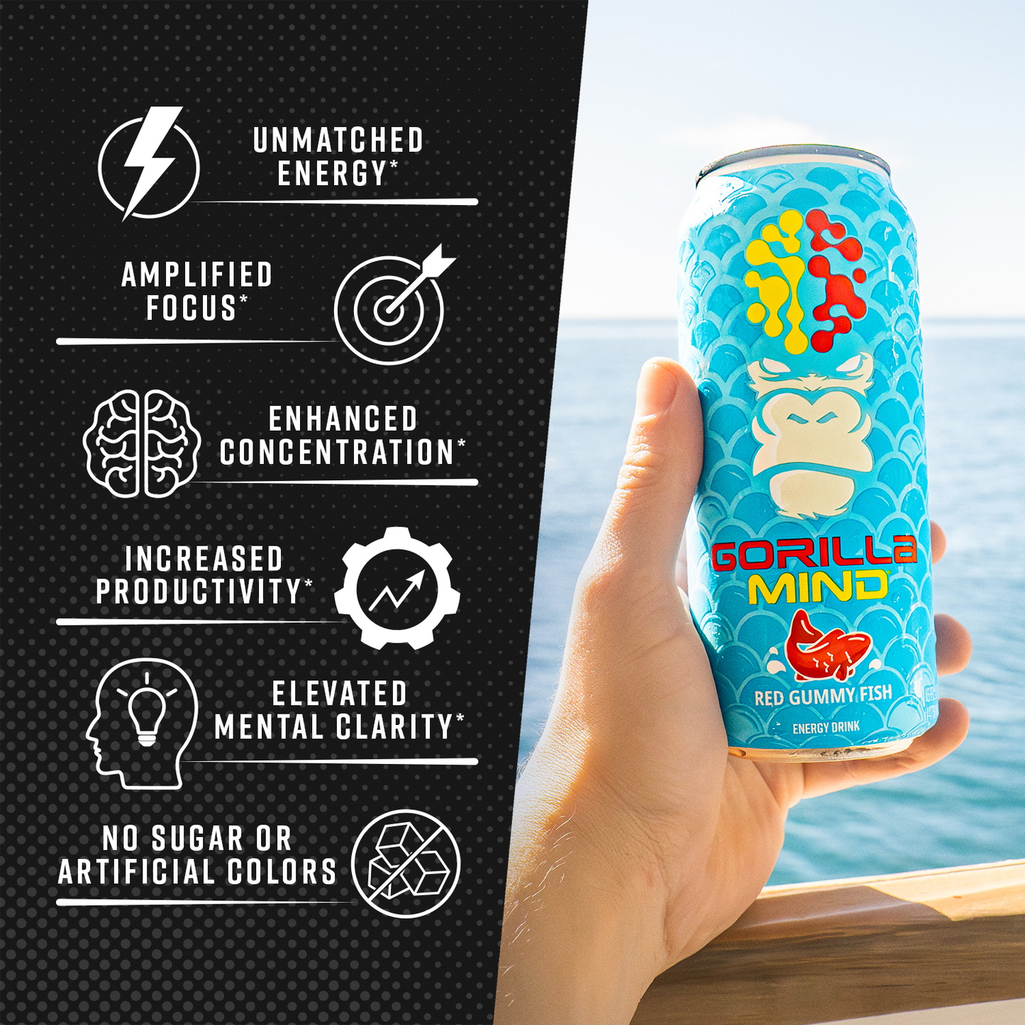 Gorilla Mind Energy Drink lifestyle and usage thumbnail, image 4