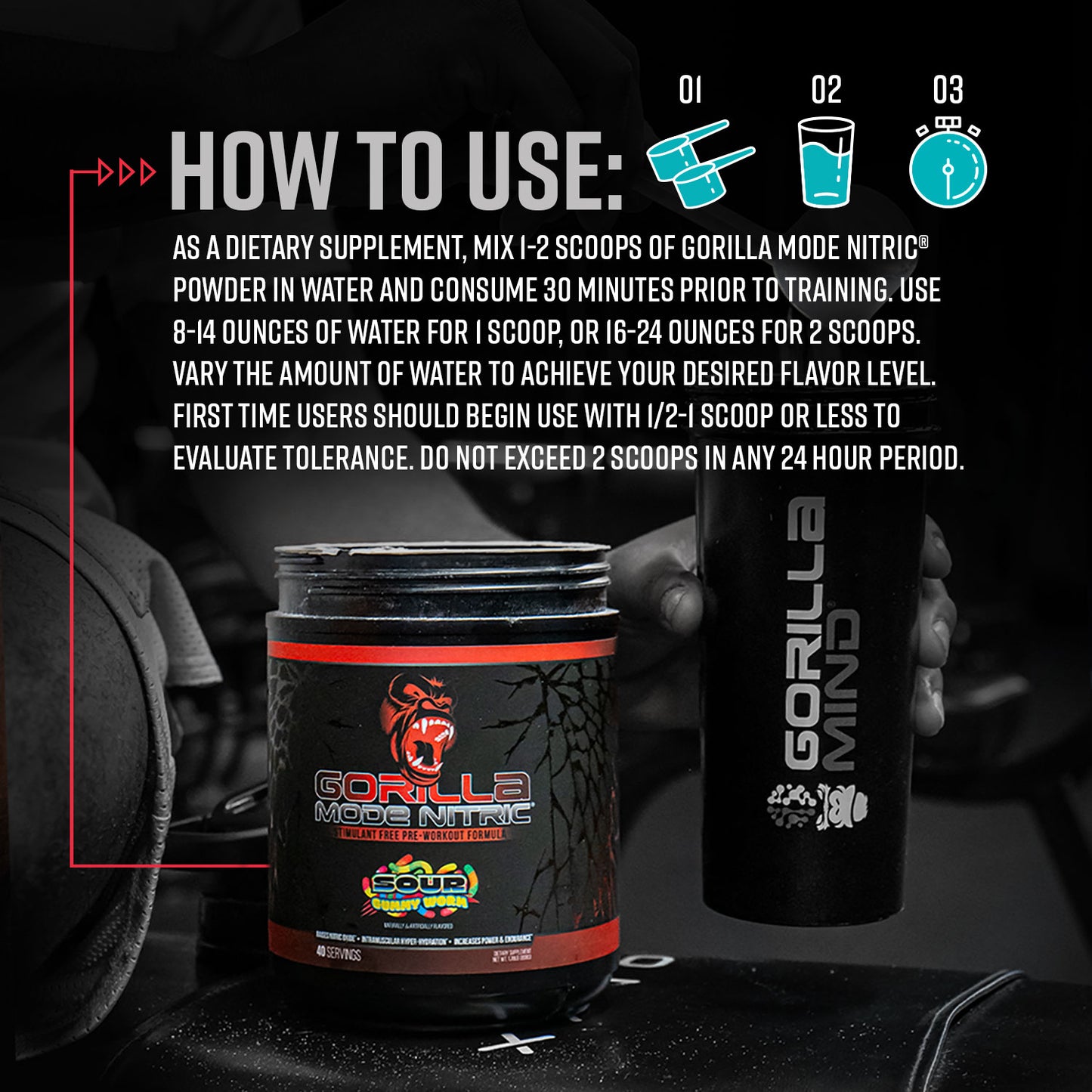 Gorilla Mode Nitric how to use directions