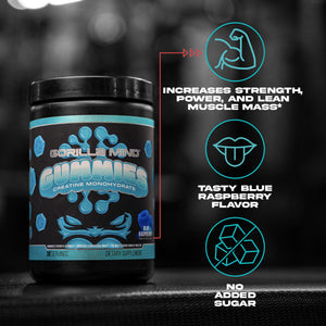 Gorilla Mind Creatine Gummies key product callouts and benefits