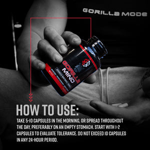 Gorilla Mind nootropic how to use directions