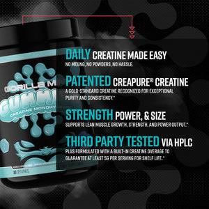 Gorilla Mind Creatine Gummies ingredient breakdown