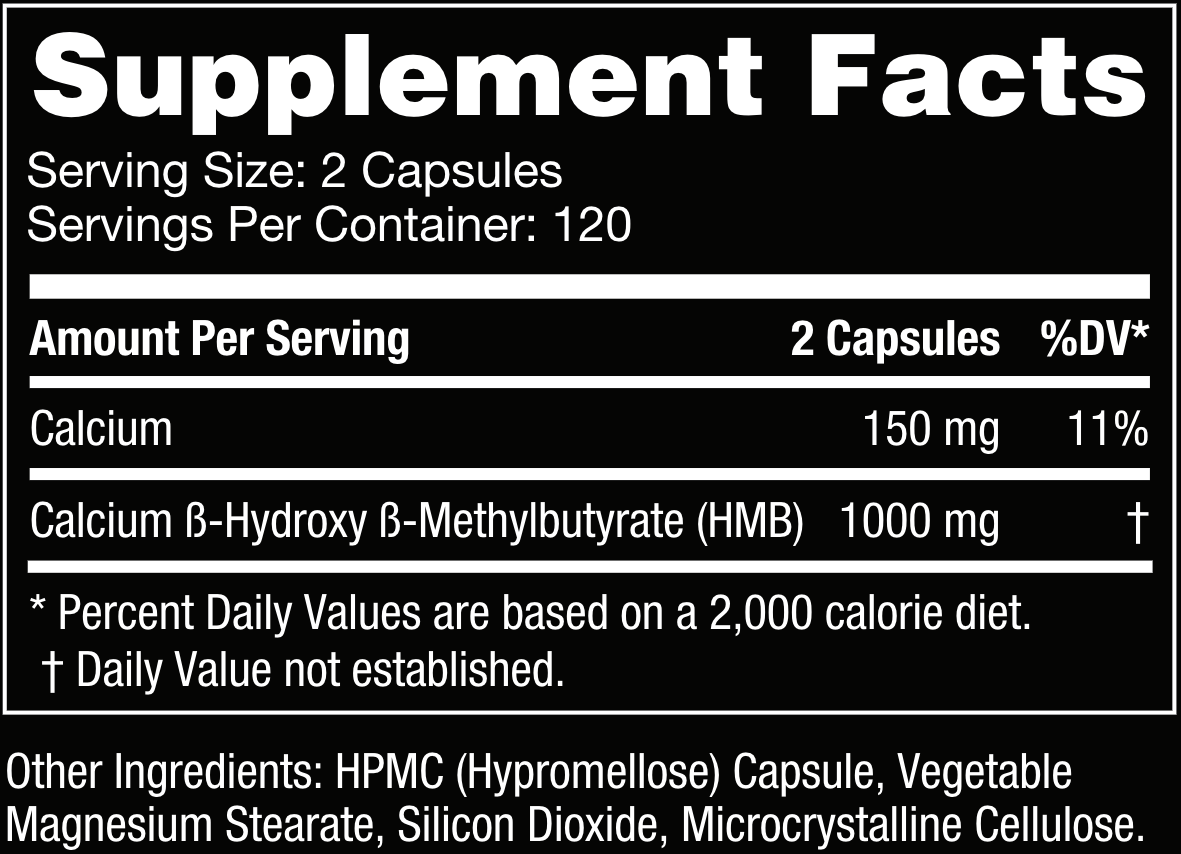 120 Servings Supplement Facts