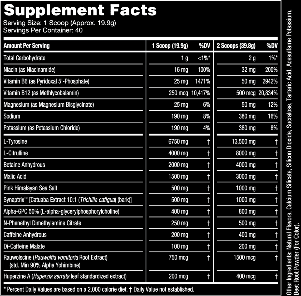 Red Gummy Fish Supplement Facts