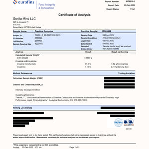 Gorilla Mind Creatine Gummies