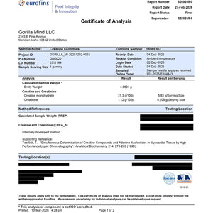 Gorilla Mind Creatine Gummies