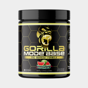 Gorilla Mode Base pre-workout, Mouthwatering Watermelon flavor, 20-scoop